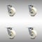 Service Caster 5 Inch Stainless Steel Nylon Wheel Swivel Caster Set with Roller Bearings SCC SCC-SS30S520-NYR-4 - alternate 1